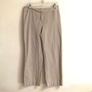 ‎Ann Kline seersucker wide leg pinstripe pants 8